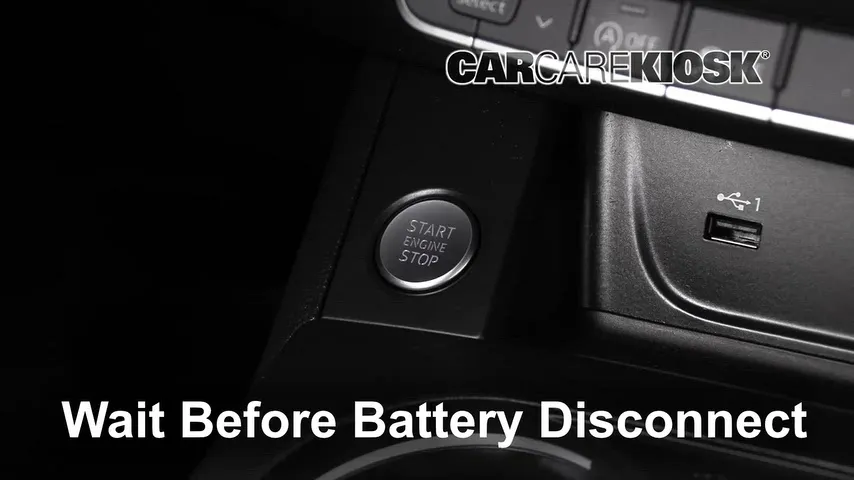2018 Audi A5 Sportback Premium Plus 2.0L 4 Cyl. Turbo Battery Replace